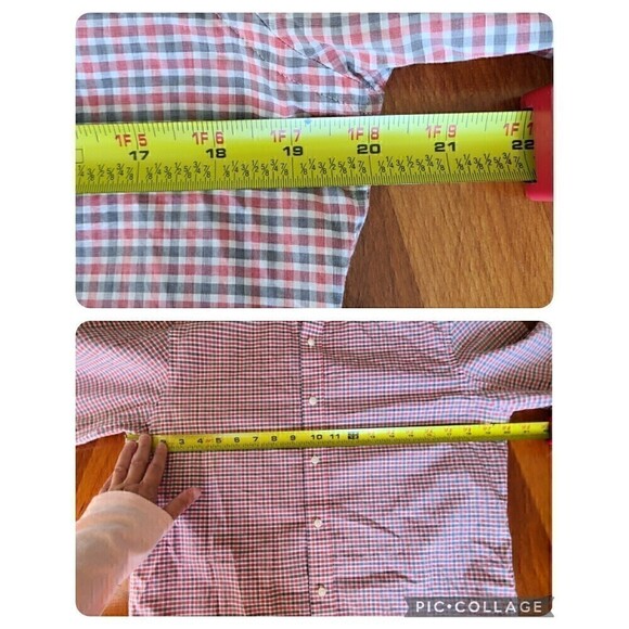 Ben Sherman Tailored‎ Skinny  Shirt Mens 34 - 35 Check 15 1/2 - 39/40 Button Up - Picture 7 of 9